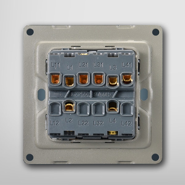 Công tắc điện âm tường 1 chiều 4 vị trí | LG-AC4S-01BP 2 Công tắc điện âm tường 1 chiều 4 vị trí | LG-AC4S-01BP 7