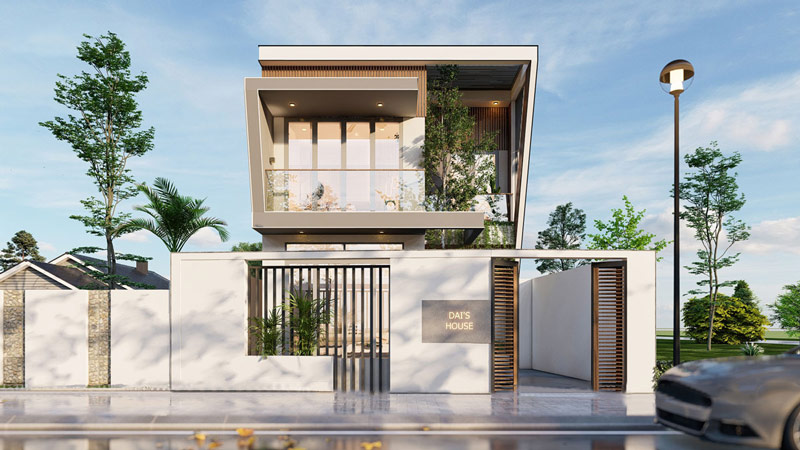 Mẫu nhà phố 2 tầng 7x12