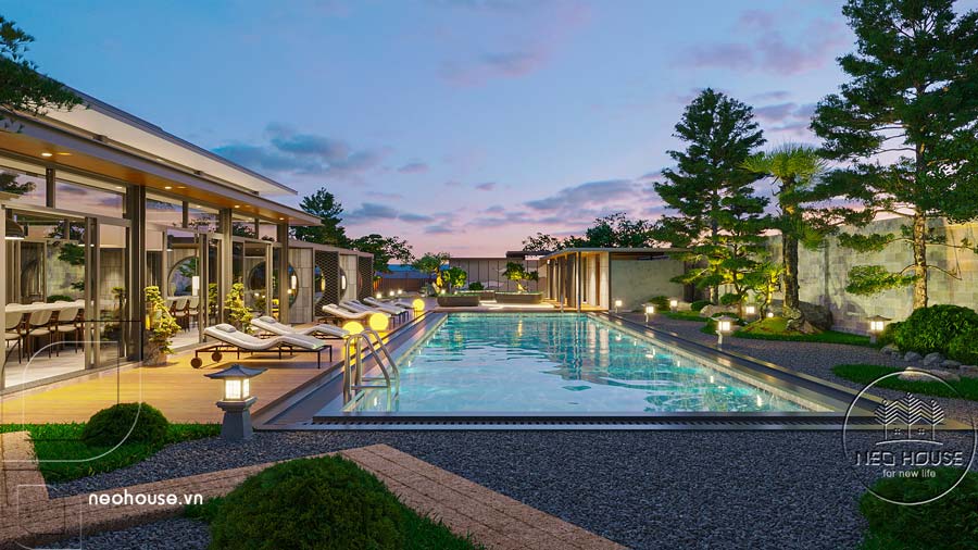 Mặt bằng biệt thự sân vườn