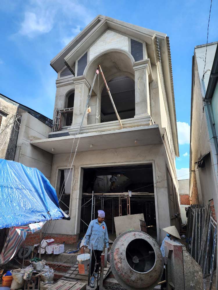 Thi công xây dựng trọn gói nhà phố 2 tầng hiện đại. Ảnh 4