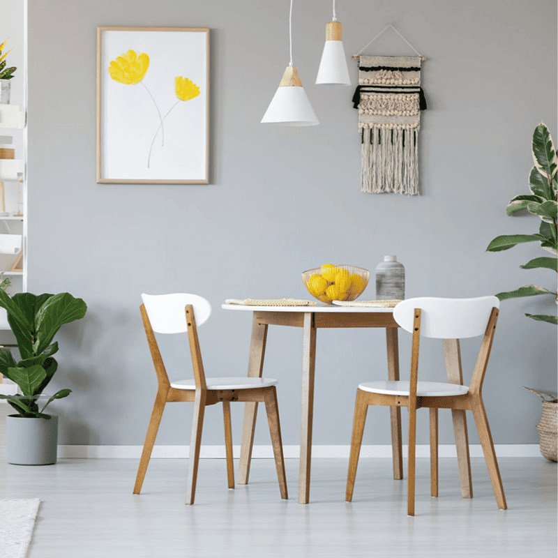 bộ bàn ăn đẹp cho chung cư bằng gỗ