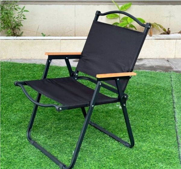 Mẫu ghế camping khung sắt sơn tĩnh điện gam màu đen cá tính