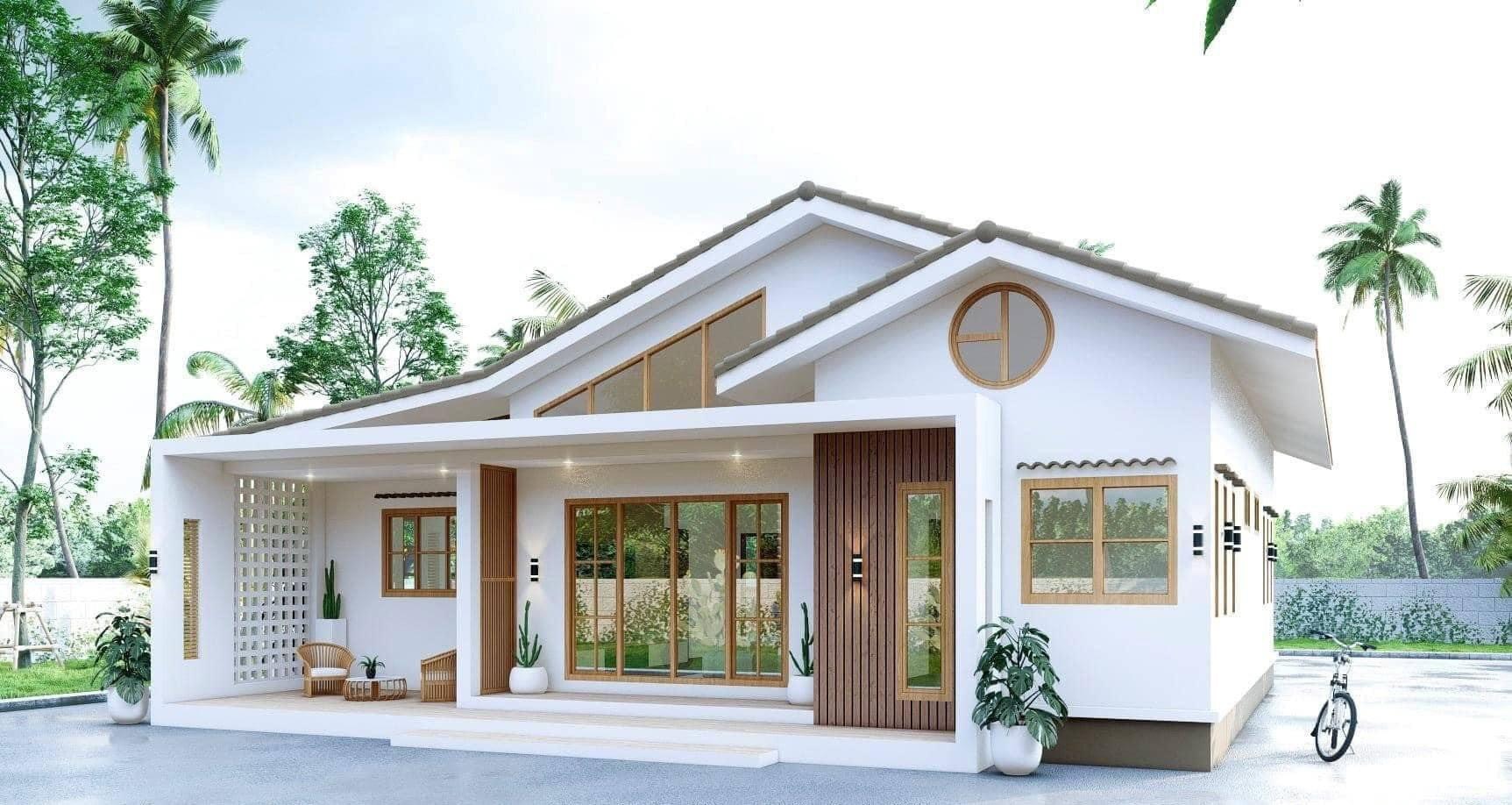 Những mẫu nhà cấp 4 đẹp hiện đại, tiện nghi 6 Những mẫu nhà cấp 4 đẹp hiện đại, tiện nghi