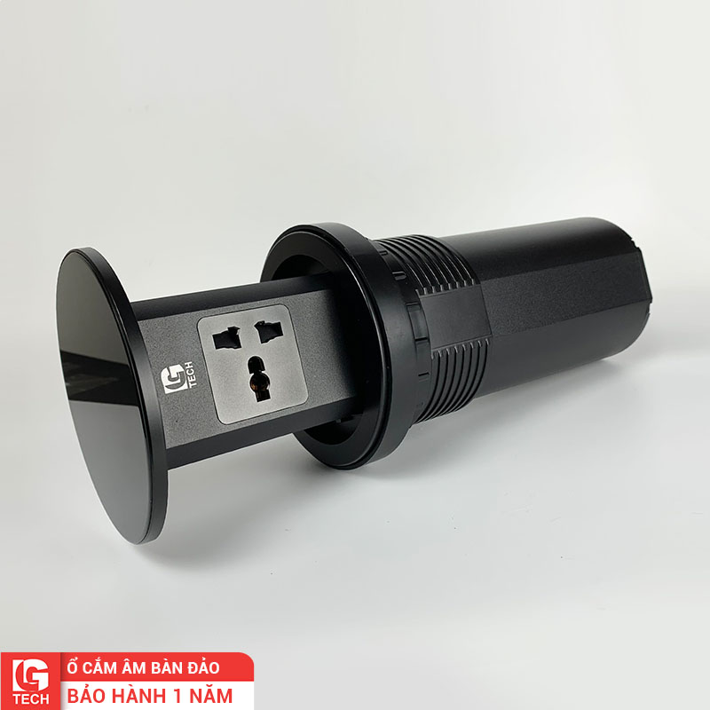 Ổ Cắm Âm Bàn Đảo Bếp Màu Đen LG Tech LG-ABD-001B
