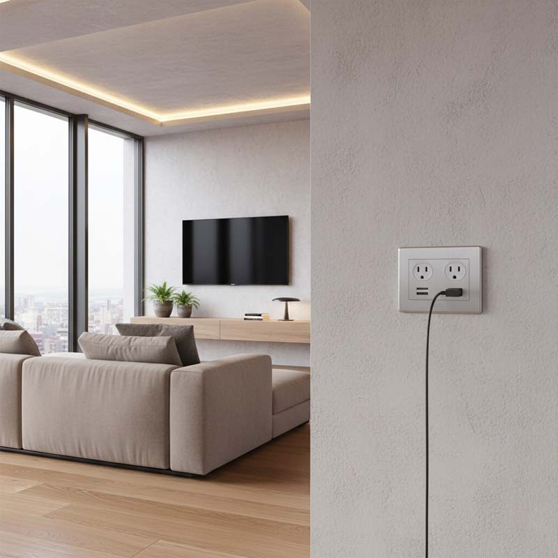 Ổ cắm âm tường cao cấp