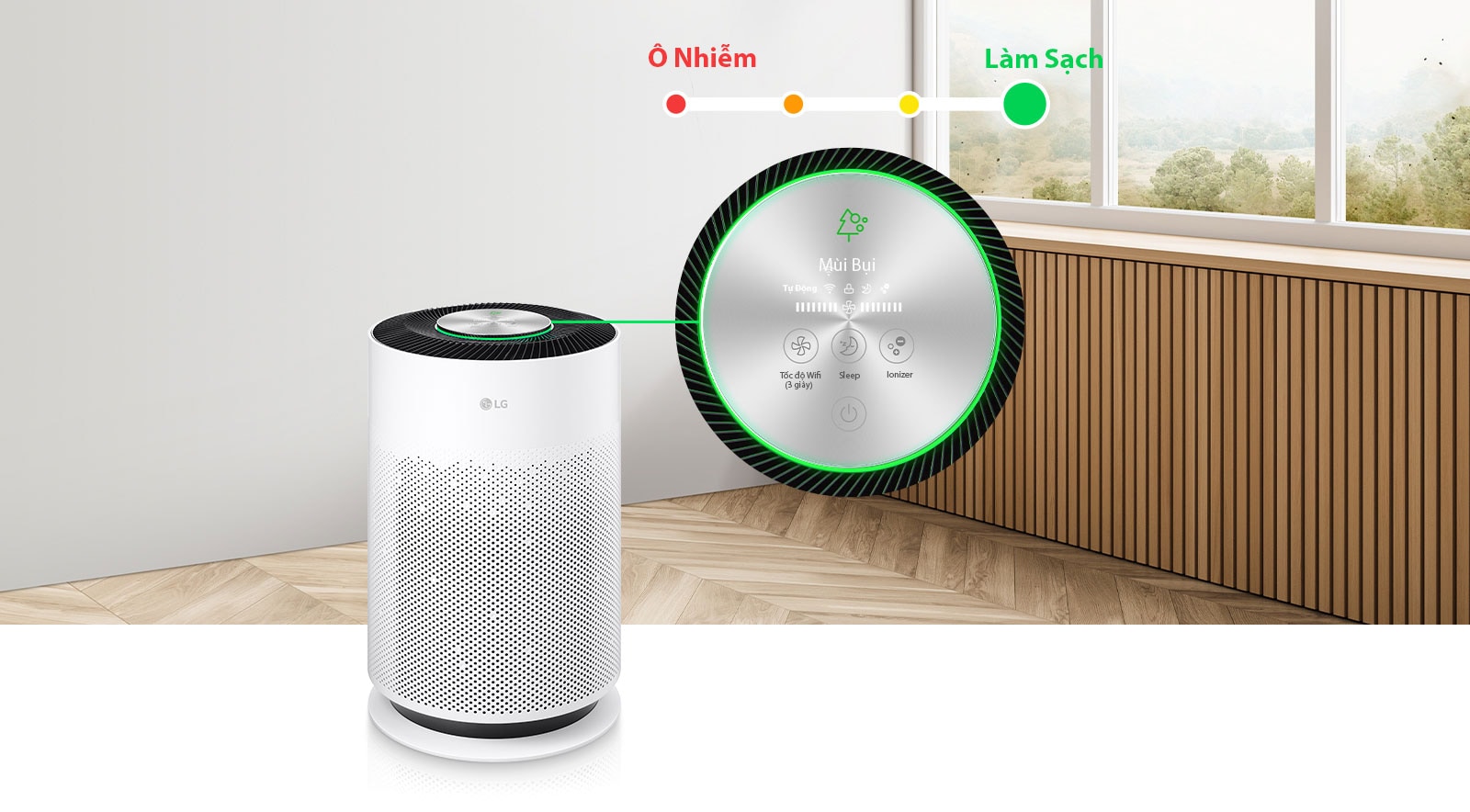 Máy lọc không khí LG Puricare 360 Hit AS60GHWG0, AS60GHCG0 12